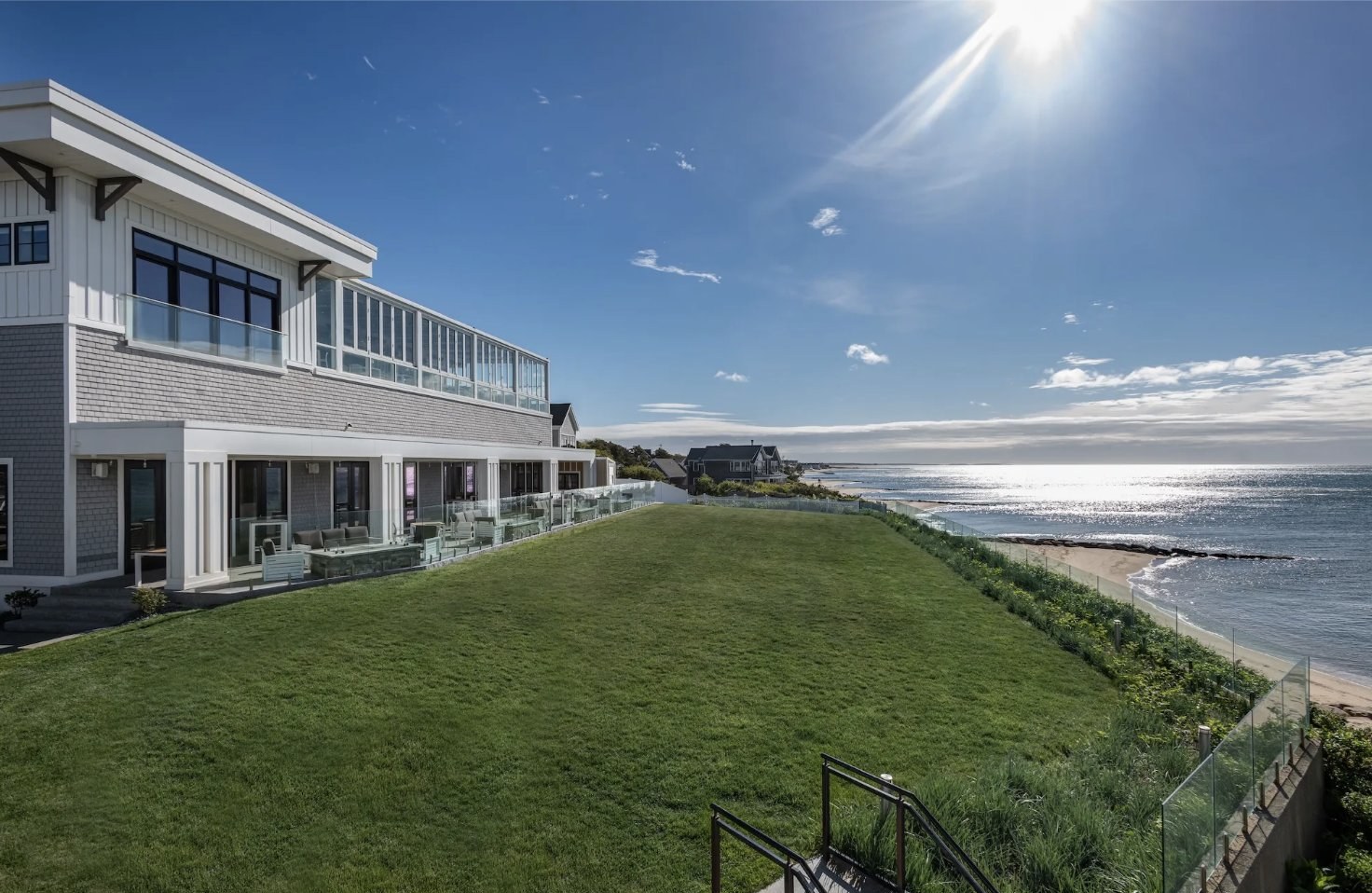 Oceanfront view at Pelham House, Dennisport, Massachusetts